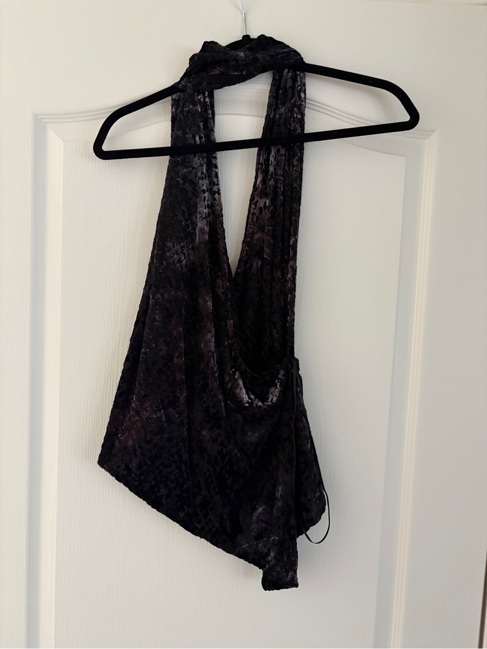 Zara velvet Halter Top